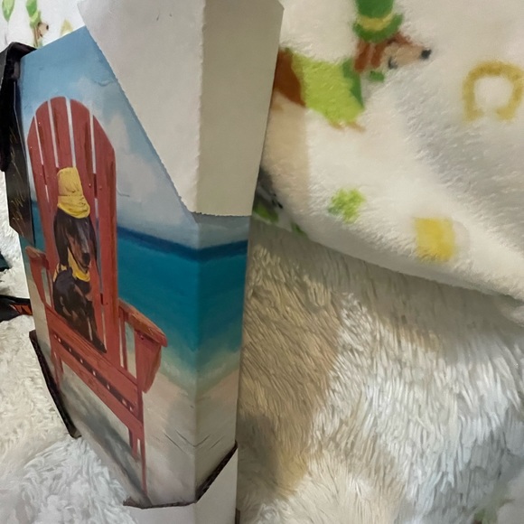 Dachshund canvas beach picture wall art - Picture 6 of 8